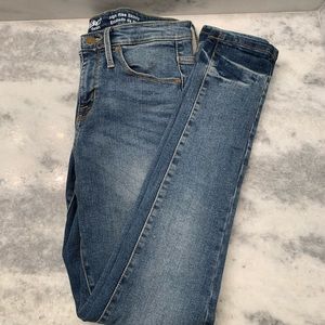 High rise skinny jeans